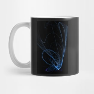 Squiggle  blue and white Mug